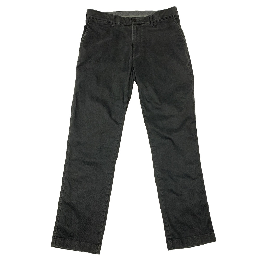 Cremieux Soho Comfort Stretch Slim Fit Chino Pants Mens 33x30 Grey Actual 32x29